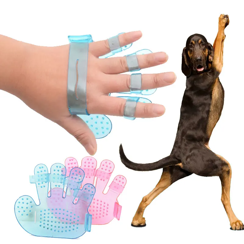 

Simzert Pet Rubber Massage Bath Brush Massage Brush Grooming Dog Bathing Gloves Pet Shower Supplies Dog Cosmetology NursingBrush