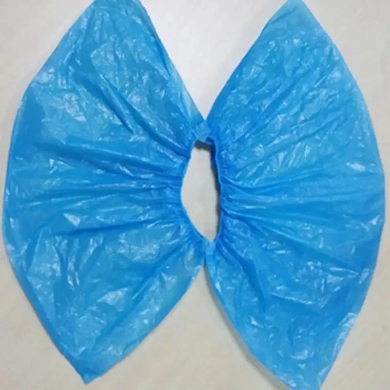 100 шт пластиковые одноразовые бахилы дождливый день ковер пол протектор Толстая Чистящая обувь синего цвета водонепроницаемые галоши#20