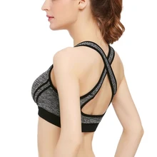 Фитнес стрейч бесшовное для тренировки однотонная майка с круглым вырезом для женщин леди Быстросохнущий мягкий бюстгальтер