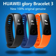 Новый оригинальный Huawei Glory браслет 3 Smart Bluetooth Motion, сердечный ритм, мониторинг сна, водонепроницаемые наручные часы для Xiaomi 2