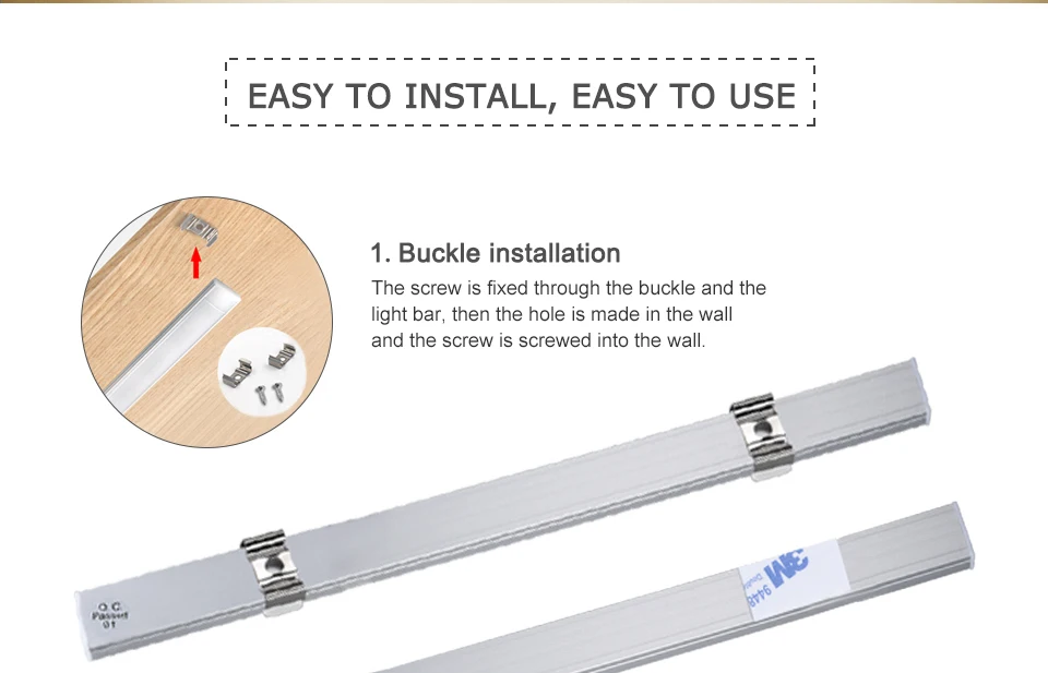 DC 12V Hard LED Bar Lamp For Kitchen Bedroom Wardrobe Closet (7)