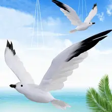 3 размера Висячие реалистичные поролоновые белые чайки украшения в виде птиц статуэтки вечерние художественные ремесла садовые Scuptures подвесной Декор