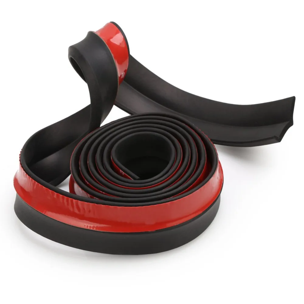 тех-тех. губа на бампер для автомобиля pzt-02 (карбон). резиновая уплотнительная лента порога для гаражной двери. резиновый универсальный. универсальная губа самурай карбон.