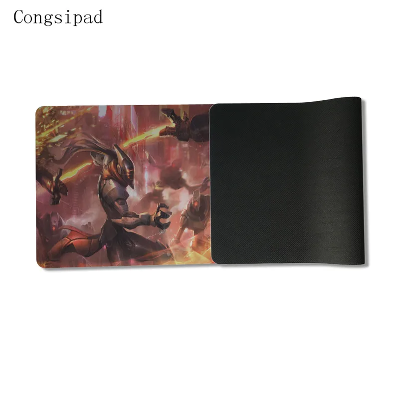 Congsipad самый популярный дизайн коврик для мыши League of Legend Zed большой игровой оверлок