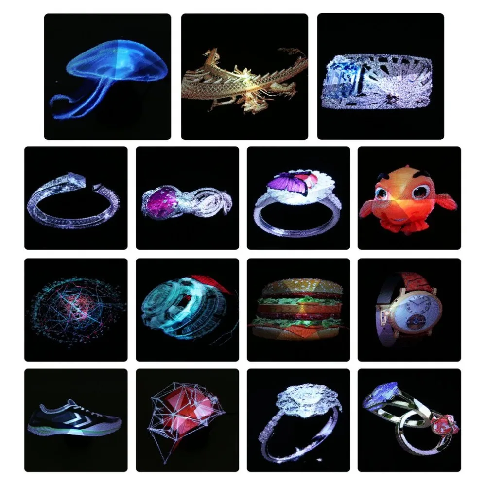 43cm 3D Hologram Advertising LED Fan Light Holographic Imaging Naked Eye Led Fans Advertisement Player Machine 43cm 3D Hologram Advertising LED Fan Light Holographic Imaging Naked Eye Led Fans Advertisement Player Machine
