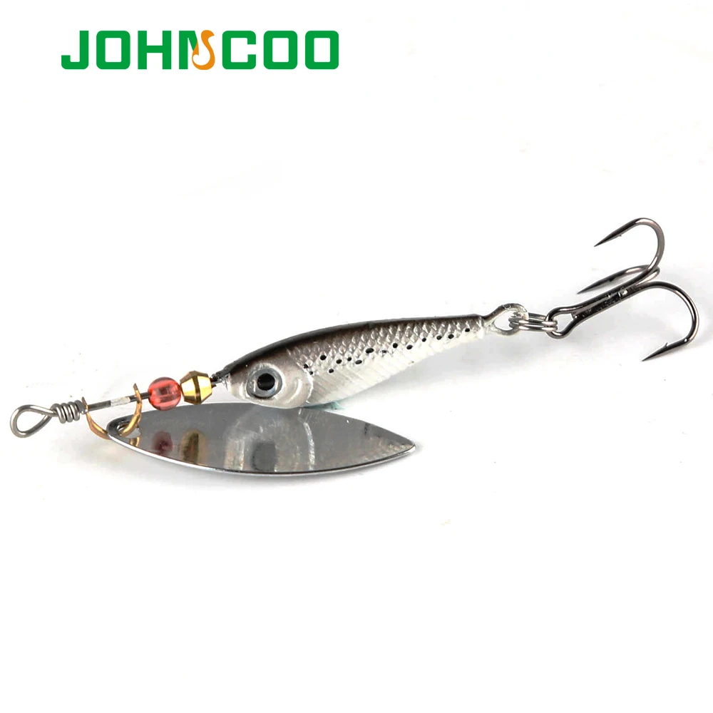 

JOHNCOO 4pcs Spinner Bait 12g 15g 20g Spinners Fishing Lure Longcast Artificial Bait Metal Spoon isca Artificial Bait
