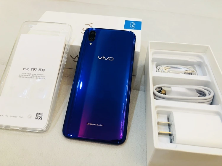 VIVO Y97, 4 Гб ОЗУ, 128 Гб ПЗУ, Helio P60, четыре ядра, 6,3 дюймов, полный экран, 16,0 Мп+ 2,0 МП, двойная тыловая камера, отпечаток пальца, мобильный телефон