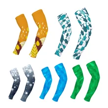 alinskine Велоспорт Бег митенки УФ защиты CoolMax рука рукава Кемпинг велосипед на открытом воздухе спортивный велосипед одежда