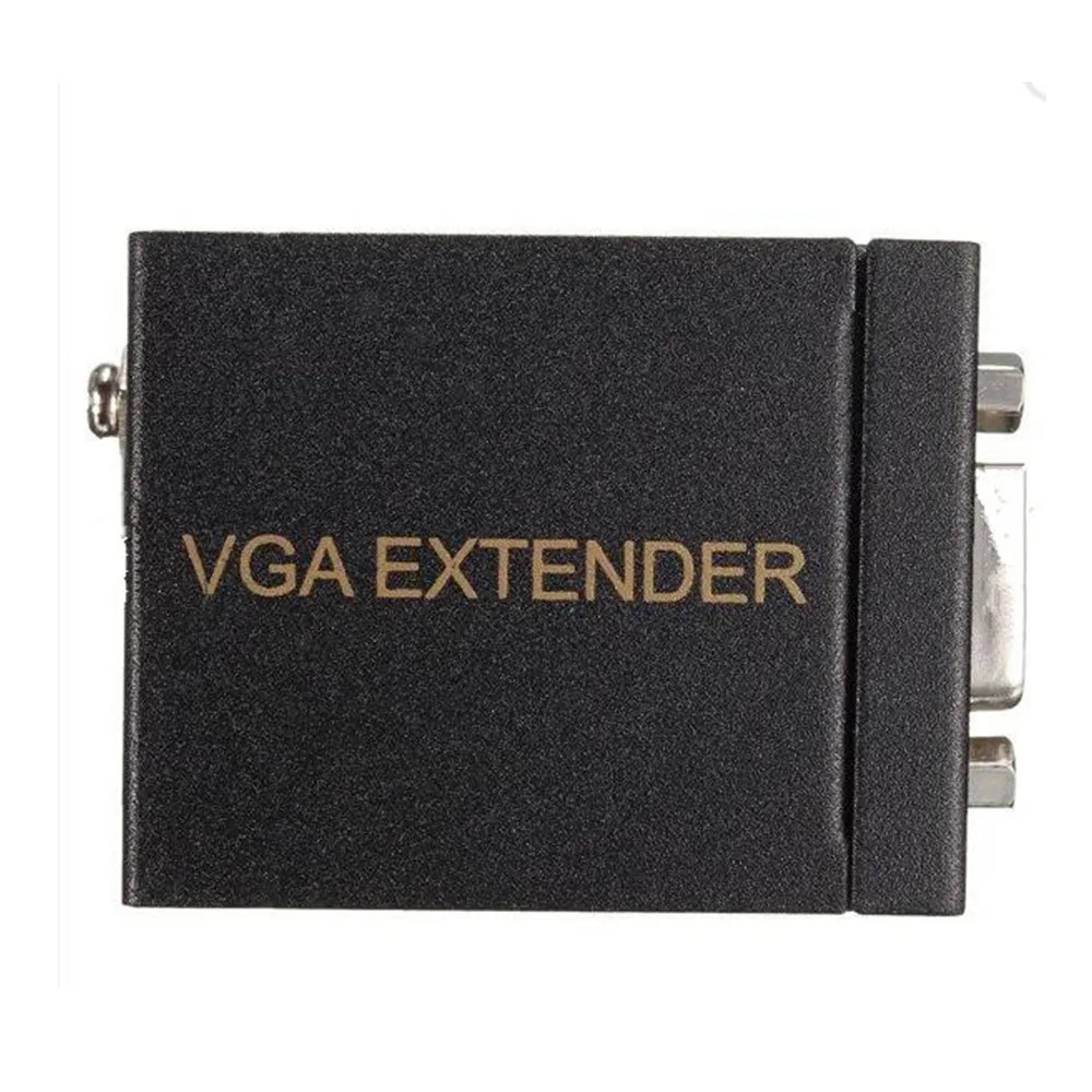 VGA Extender 60M Balun Adapter over Cat 5E Cat 6 RJ45 CAT-5e Repeater Splitter Support 1080P & 3D