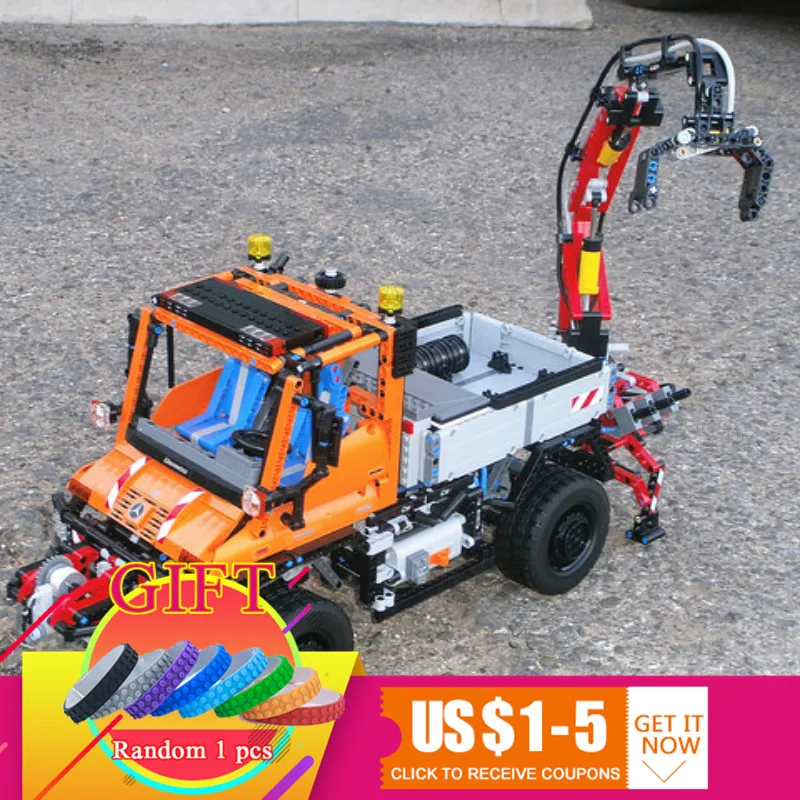 

20019 2088pcs Technical Ultimate Series The Mechanical Truck Unimogu Set DIY Building Blocks Compatible 8110 Toys lepin