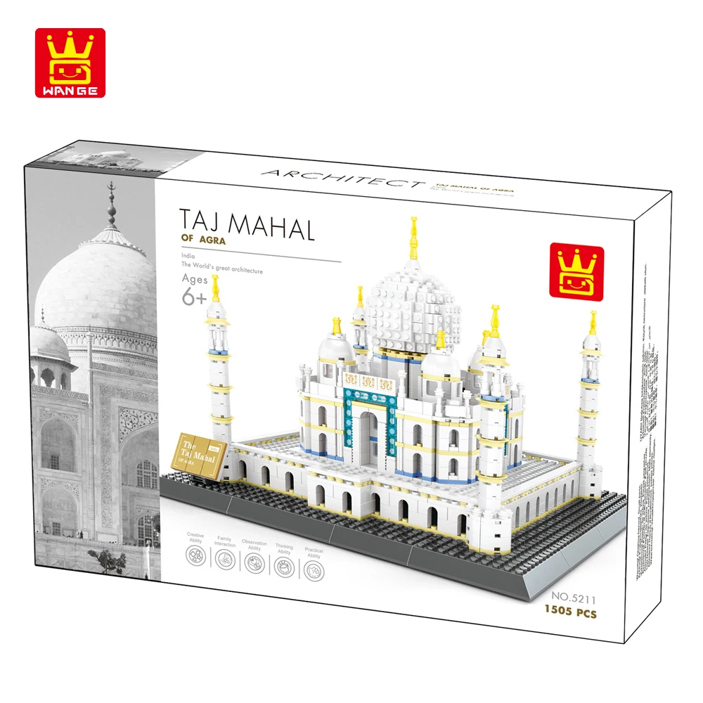 Wange-5211-Famous-Architecture-Series-Building-Blocks-Toys-1505pcs-Bricks-TAJ-MAHAL-of-AGRA-Construction-Toys (4)