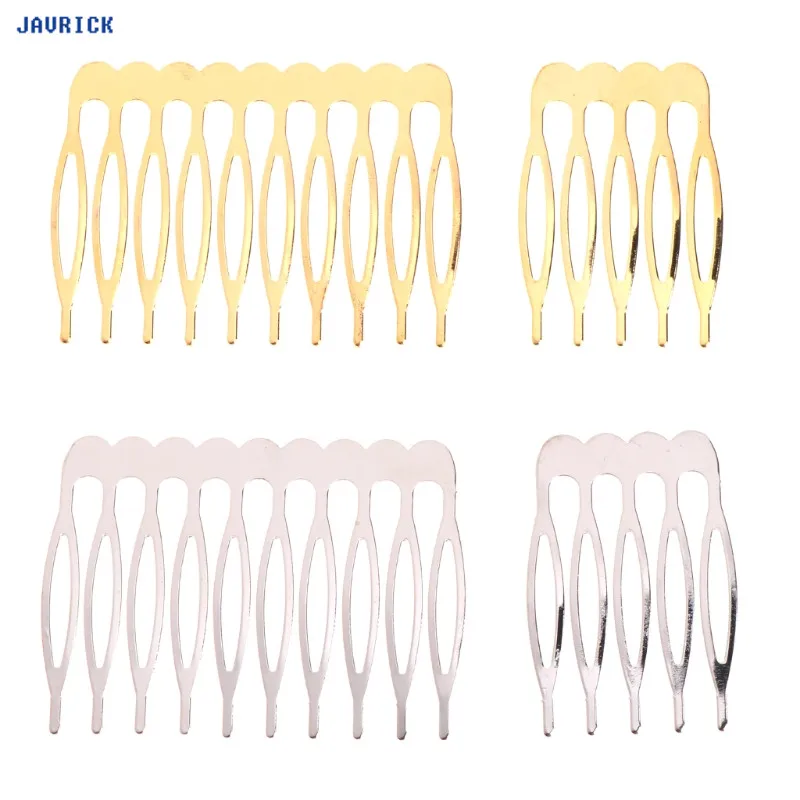 

JAVRICK Bride Crown Comb Wedding Alloy Hair Accessories Jewelry Golden Silver Bridal Pin