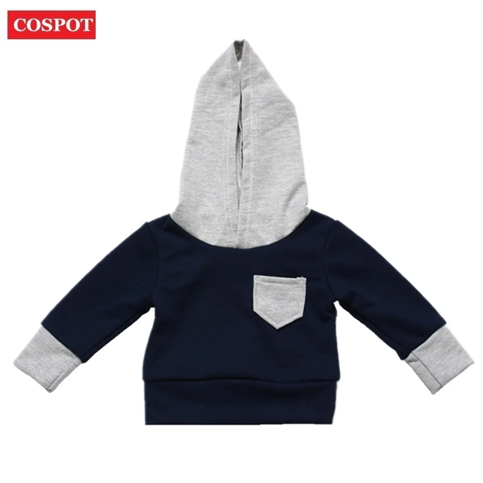 COSPOT Baby Boys Hoodies Boy Hooded Coat for Autumn Spring Boy's Cotton