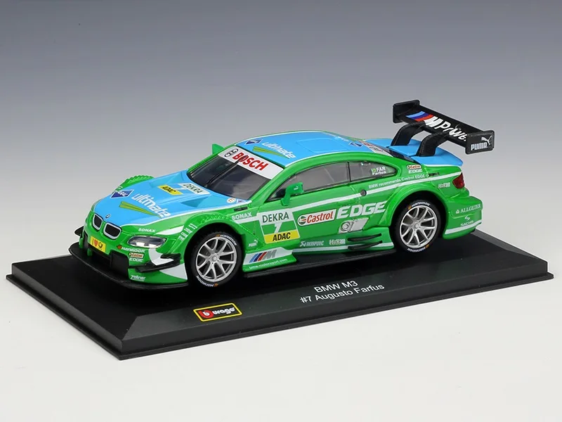 Bburago 1:32 M3 DTM AMG C-Coupe A5 Citroen C-Elysee DS3 M-Sport Ford Fiesta WRC Ford GT гоночная литая модель автомобиля - Цвет: M3 DTM 2013 Nr.7