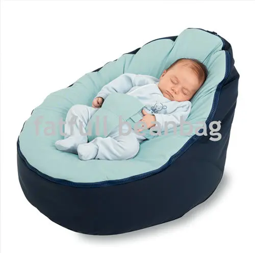 Us 25 0 Cover Only No Fillings Navy Blue Baby Bean Bag Children Sofa Chair Soft Snuggle Bed Without In Sofas From
