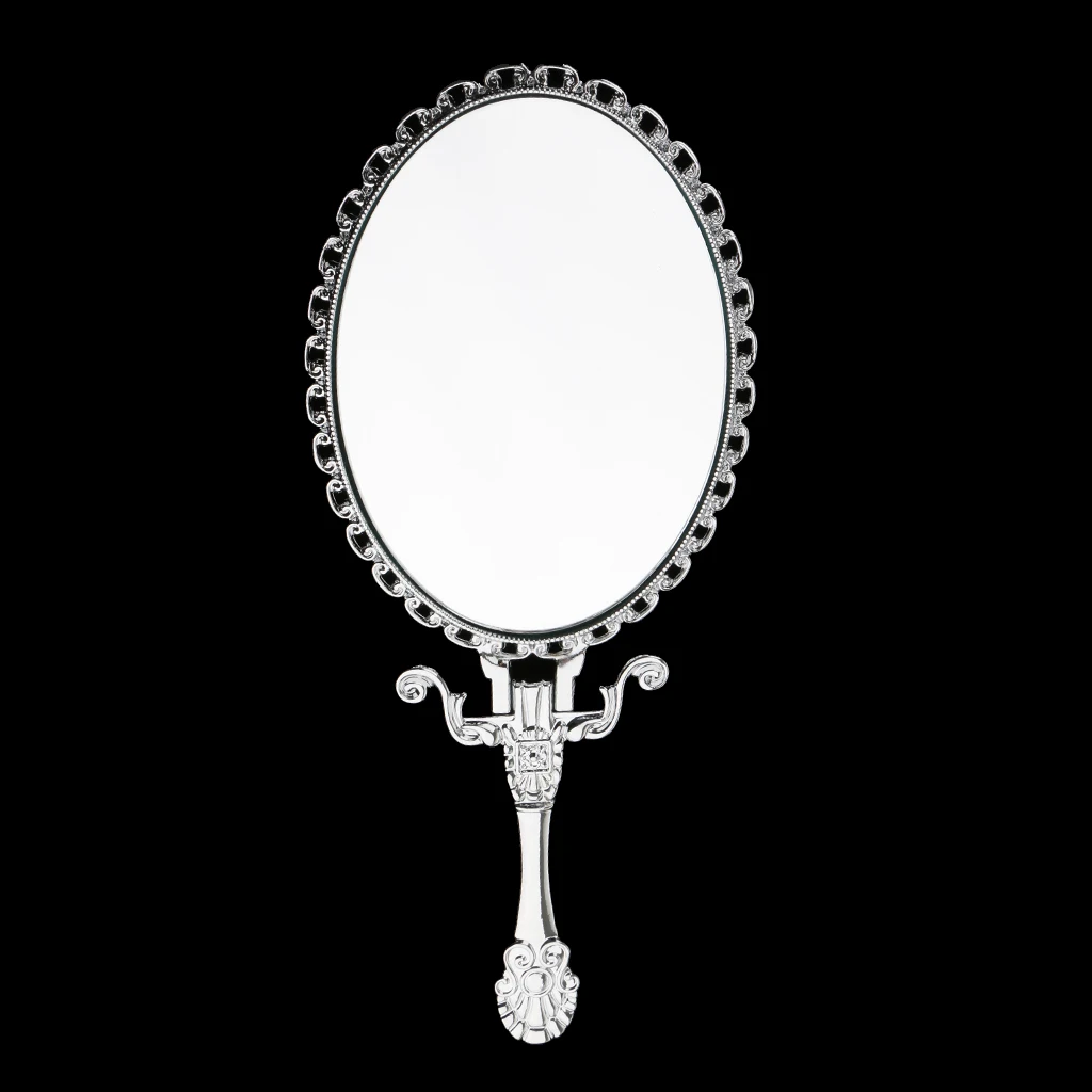 Small Size Classic Retro Vintage Foldable Makeup Hand/Table Mirror Decorative Mirror Handbag Cosmetic Mirror