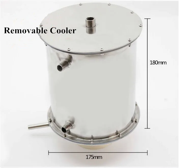 DIY самогон супер кулер 10L алкоголя дистилляции котла Системы домашнего пивоварения оборудования