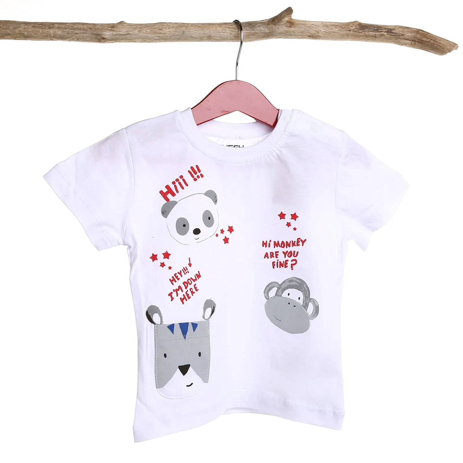 

ebebek Tuffy Baby Boy Crew Neck Hi! Tshirt