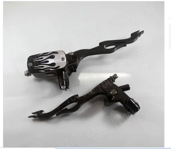 

1" Black Flame Hand Brake Master Cylinder Clutch Lever For Yamaha VStar 400 650 1100 1300 Virago Xv 250 535 750 1100 Road Star