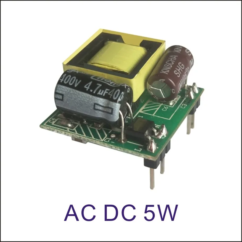 1 шт Новинка 85-264V преобразователь переменного тока в постоянный, Мощность адаптер питания 5 В 1A 12V 24V 5 Вт маленький размер