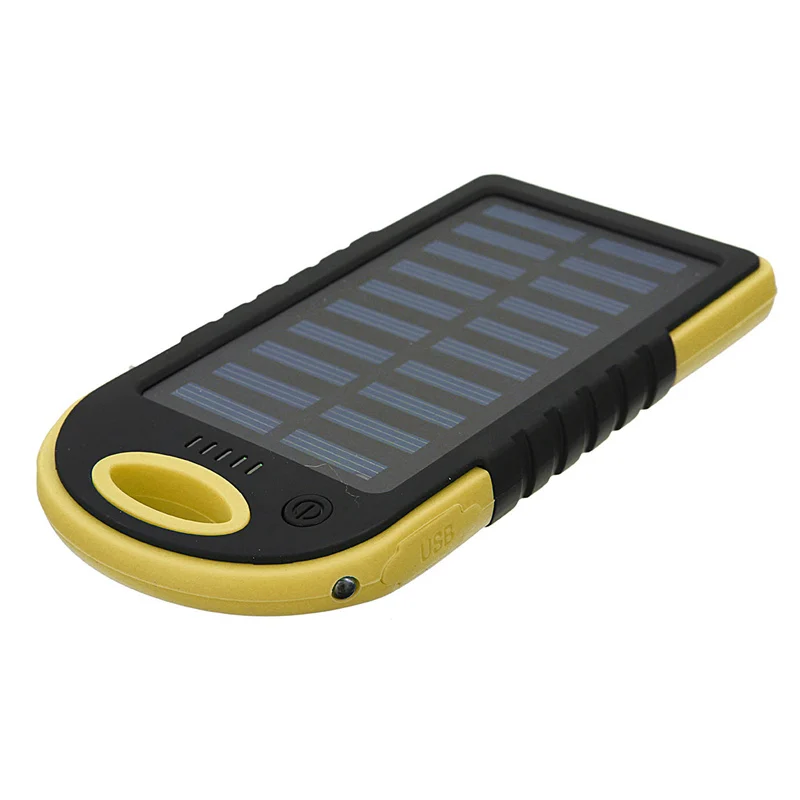 Cncool водонепроницаемые солнечные сменные батареи для телефонов, настоящие 20000 мА/ч, двойной USB внешний полимерный аккумулятор, зарядное устройство для улицы - Цвет: yellow1