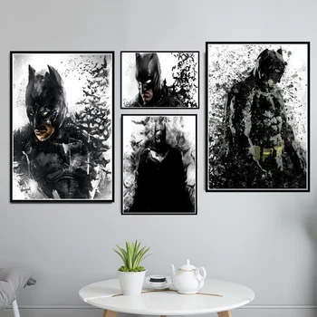 

Painting Batman the Animated Anime DC Superhero Movie Poster And Prints Wall Art Canvas Wall Pictures For Living Room Home Decor