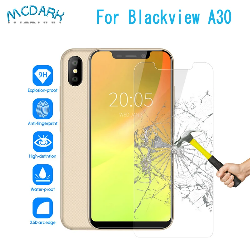 5 ''для Blackview A30 Защитная пленка для переднего стекла Простая установка