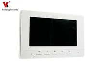 YobangSecurity White 7 Inch Color TFT LCD Screen Monitor Video Door Phone Doorbell Video Entry System Intercom