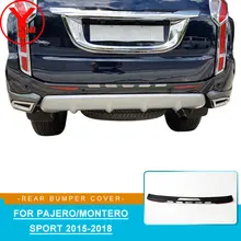 Protector de parachoques trasero del coche para mitsubishi pajero sport 2016 2017 2018 accesorios de diseño del coche del paso trasero para montero sport YCSUNZ