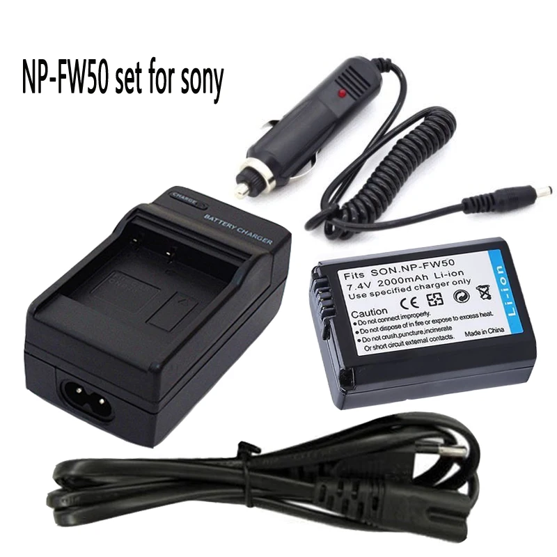 NP FW50 EUR Charger For Sony NP FW50 Battery Alpha 7 a7 7R a7R 7S a7S