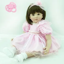 60 см Мягкая силиконовая виниловая кукла-Реборн, игрушки для девочек, Bonecas Brinquedos, прекрасная принцесса, кукла для детей, игрушка для игры в дом