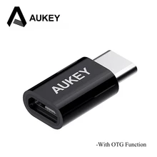 AUKEY USB Adapter Type C to Micro USB OTG Fast Charger 3.0 Type-C Cable USB-C Adapter For Samsung S9 S8 Plus Xiaomi mi8 Macbook