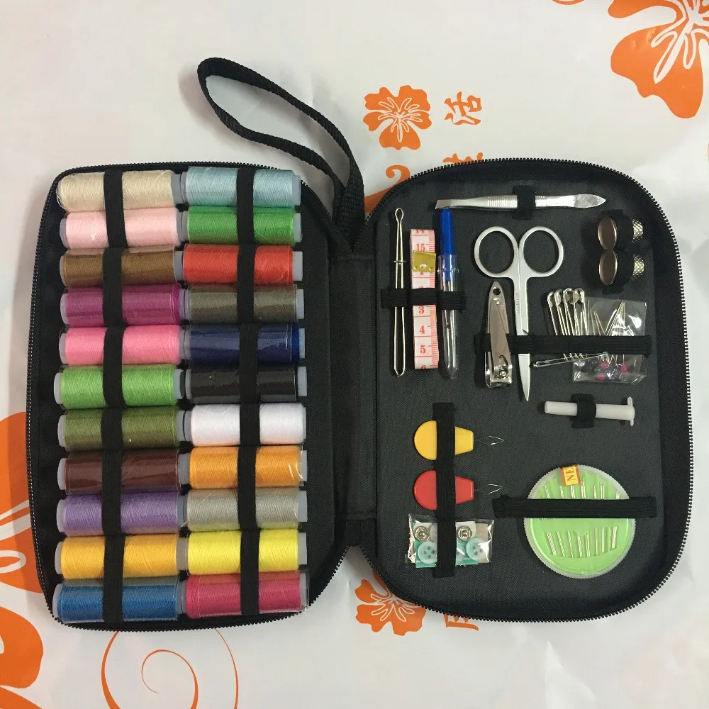 

Portable Sewing Kits Multi-function Sewing Box Home Essential Sewing Accessories tools Set Multi Colors Sewing Threads