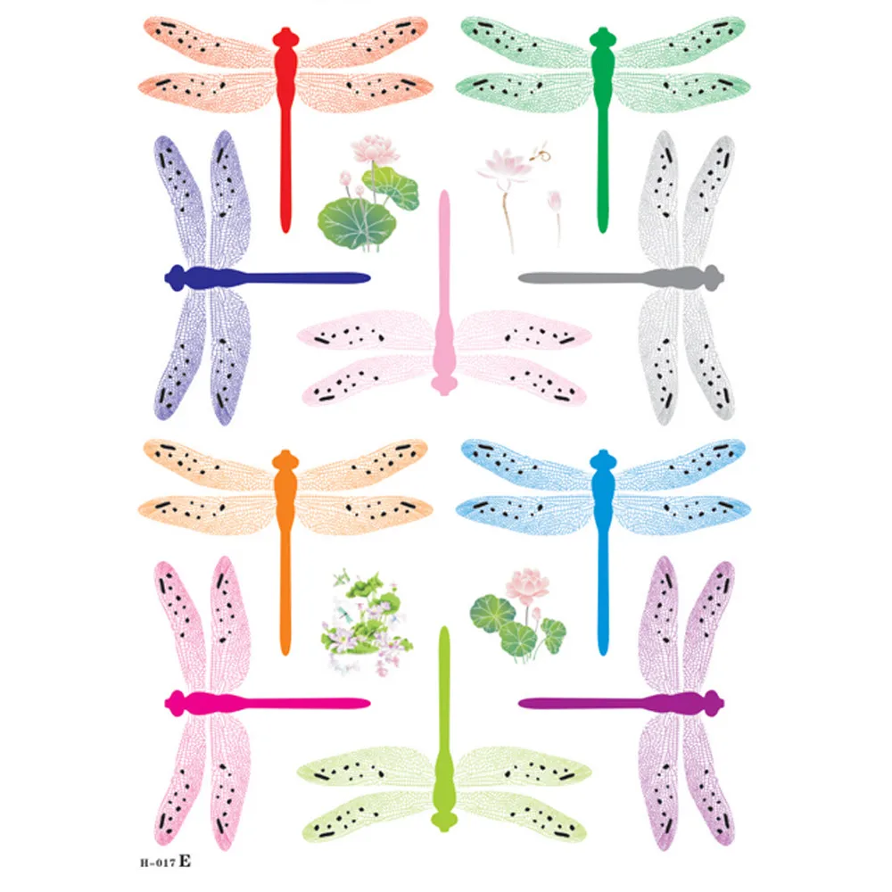 

2019Hot10pcs Decal Wall Stickers Home Decorations 3D Dragonfly Rainbow for kids room 3d Wall Sticker Room Decoration#T2