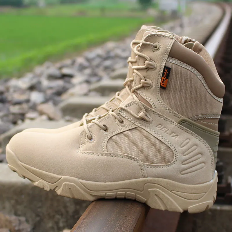 

High help Delta male army fan shoes military boots tactical boots desert boots special forces combat boots non-slip boots