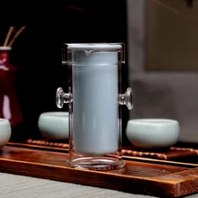 Heißer verkauf Blau und Weiß Handwerk Teekanne Puer Teekanne Büro & reise Teekanne China Fabrik Hitzebeständigem glas teekanne freies verschiffen