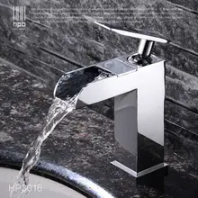 Comteporary Style Waterfall Single Handle Basin Sink Bathroom Hot and Cold Faucet Mixer Tap Torneira Banheiro HP3016