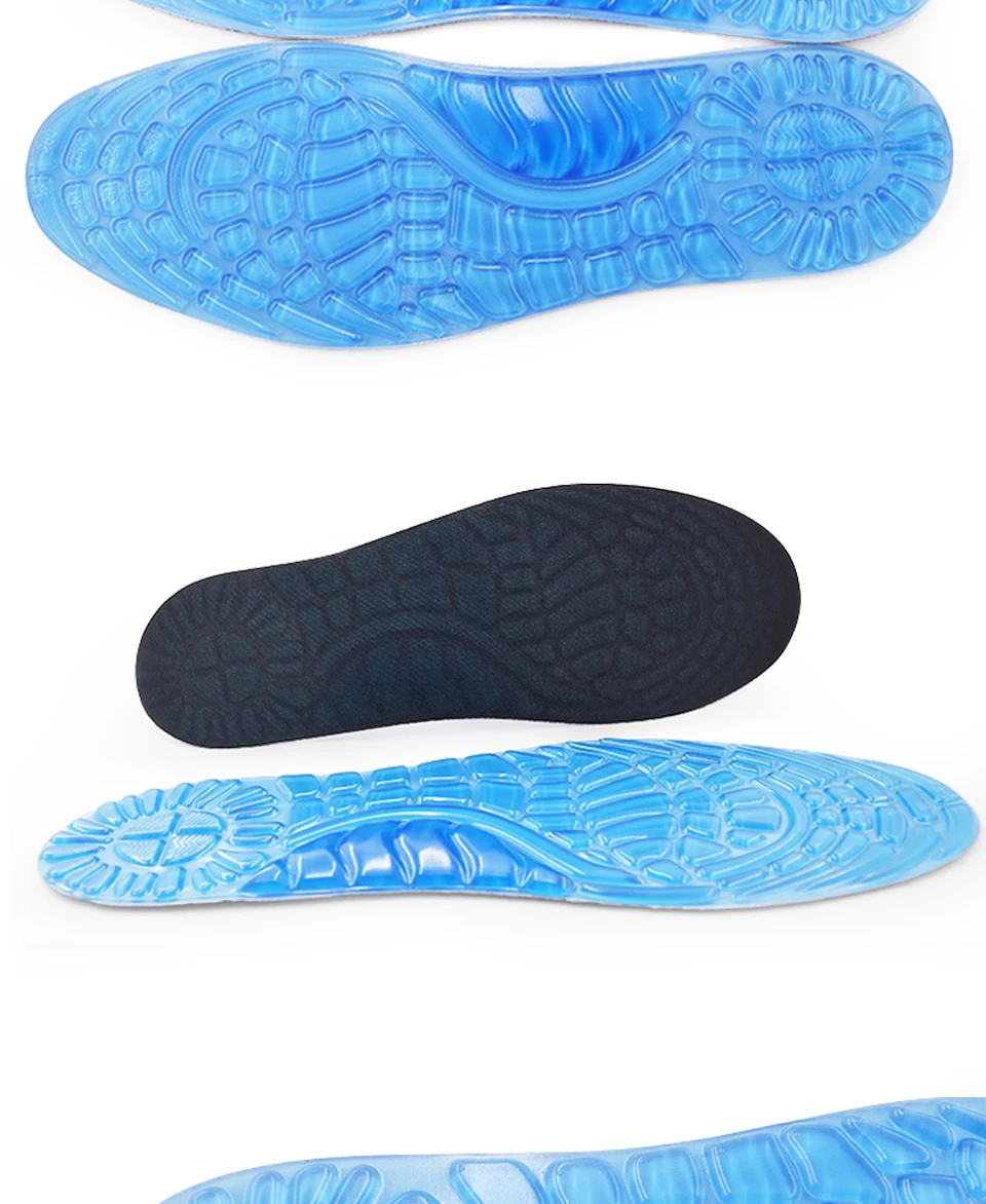 Нескользящие Sillicon стельки мягкие гелевая стелька для туфлей Pad ортопедическая стелька-ступинатор массажные стельки Saufoot обуви интимные