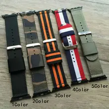 38 мм 42 мм Premium нейлон 2 шт. НАТО группа с адаптером для Apple Watch