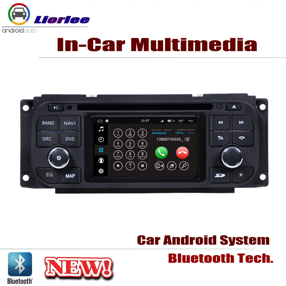 Cheap For Dodge Stratus 2001~2006 Car Android GPS Navigation DVD Player Radio Stereo AMP BT USB SD AUX WIFI HD Screen Multimedia 4