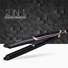 Профессиональный Керамический выпрямитель для волос, волшебные бигуди, Расческа 2 в 1, инфракрасные Плоские щипцы для завивки волос, инструменты для салона красоты cepillo pelo