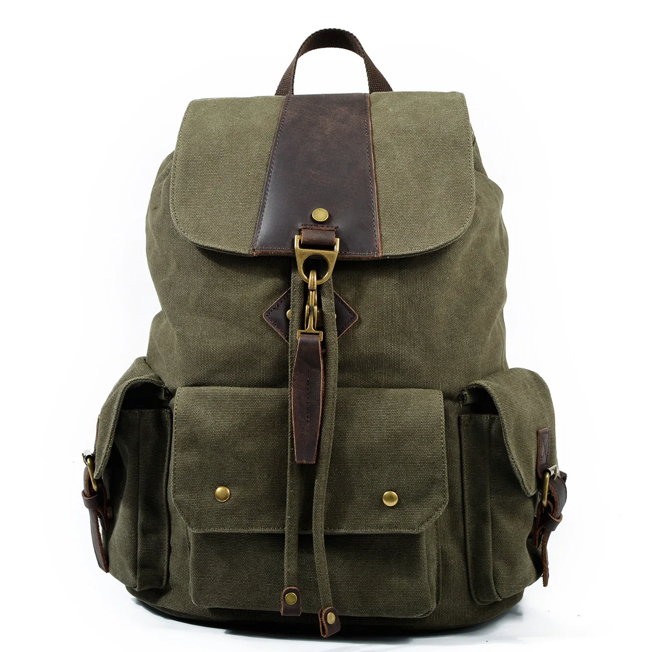 

High Quality Man Canvas Backpack Men Laptop Backpacks Casual Bookbag Unisex School Bags Vintage Brand Male Travel Rucksack