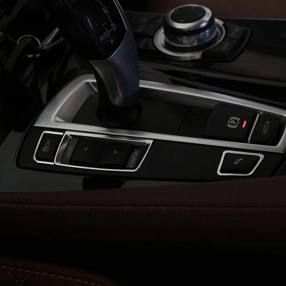Aluminum-Alloy-Gear-Shift-Panel-Trim-Sticker-For-BMW-5-Series-f10-520-525-2011-2017