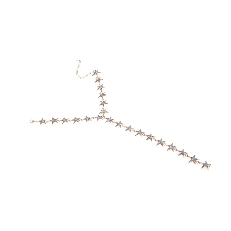 Star choker women metal choker Statement Necklace 2017 luxury Maxi Necklace women collier Femme fashion jewelry