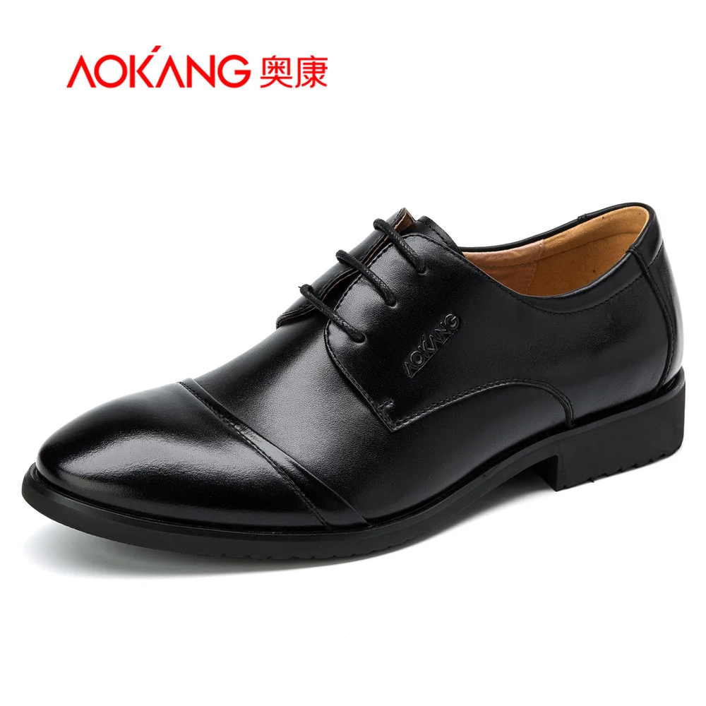 Aokang 2016 Genuine Leather Men's Oxfords Quality Brand Business Oxford ...