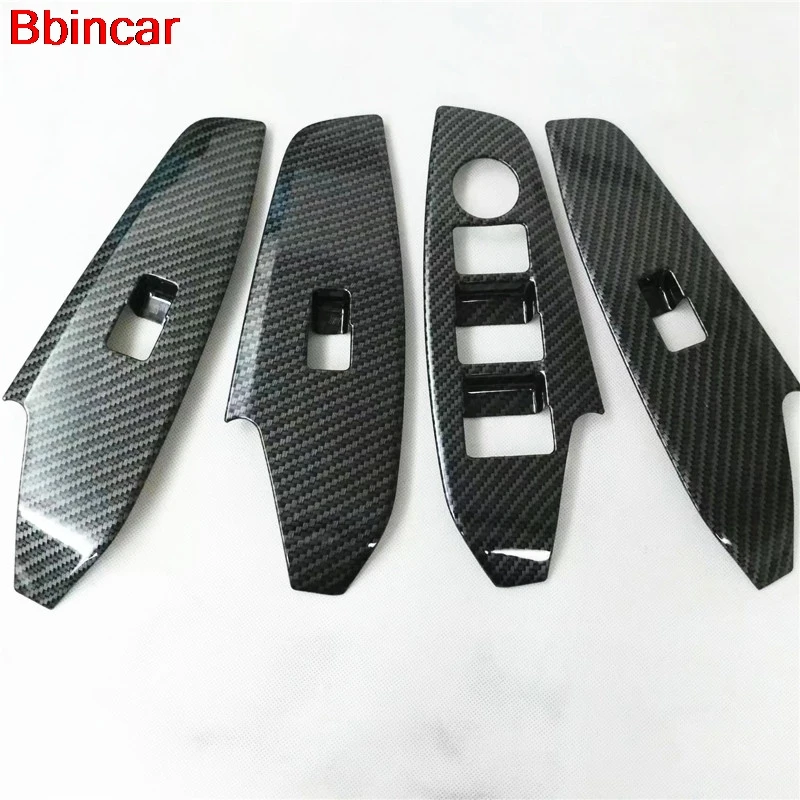 Bbincar Car Interior ABS Matte Door Armrest Window Lift Switch Button Cover Trims For Mazda 3 M3 Axela 2014-18 LHD | Автомобили и