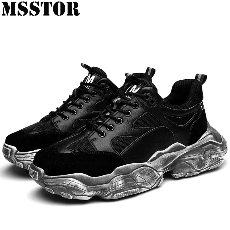 

MSSTOR Running Shoes For Men Summer Breathable Mesh Men's Sport Shoes Casual Fashion Outdoor Walking Sneakers Male Size 39-45