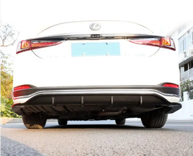 3 шт./компл. ABS хромированный Автомобильный задний бампер спойлер для автомобильных фар задний бампер крышкой рассеивателя для Lexus ES200 ES260 ES300H
