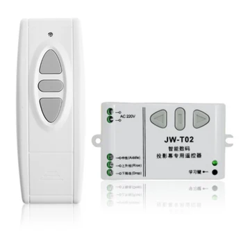 

JW-T02 Wireless Remote Control +315MHz Front Controller for Electric Projector Screens Electric Curtains/Tower Garage Door