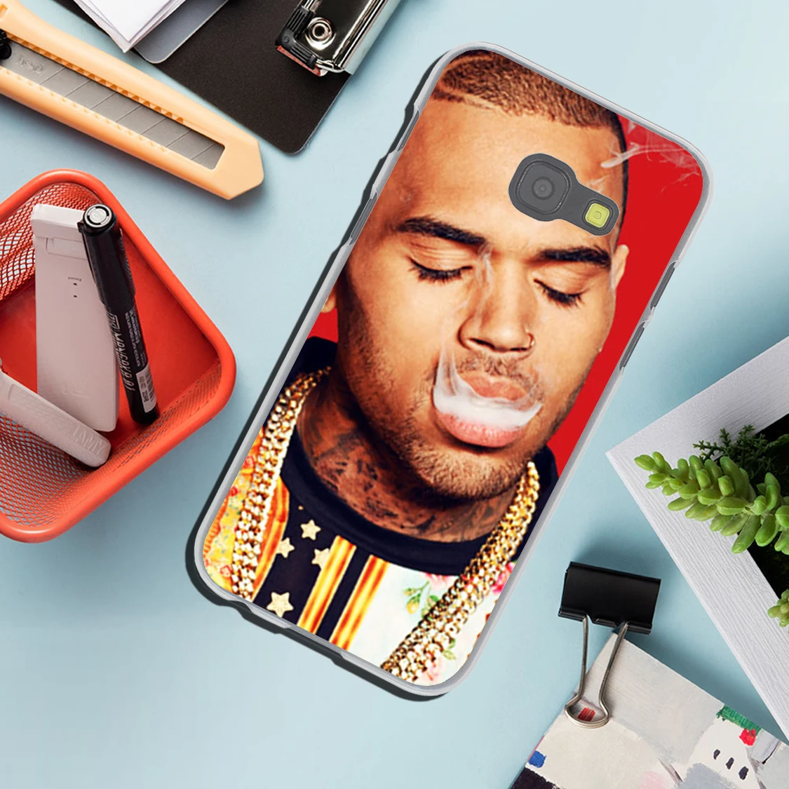 Lavaza Christopher Maurice Chris Brown Cover Case for Samsung Galaxy J7 J6 J5 J1 J2 J3 2017 2016 2015 Prime J5 EU Version Cover